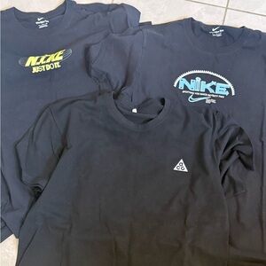 Nike Black Tee with Yellow Graphic